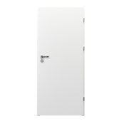 Ocelové dveře plné  - Bílé š. 90cm pravé